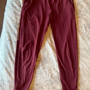 Burgundy Aphalette V2 premium joggers. Worn once, ready to clear out my closet!